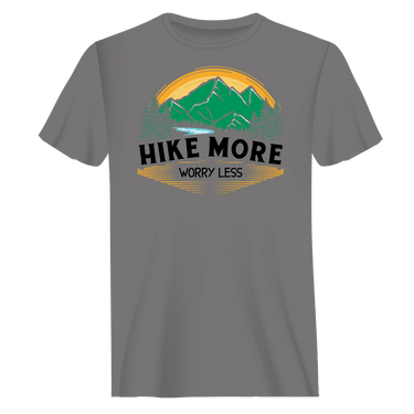 Hike More Worry Less T-Shirt for Men